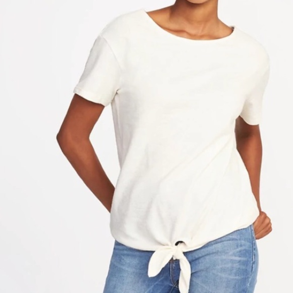 Old Navy Tie-front Tee - Size S